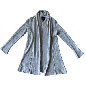 Cynthia Rowley Small Cashmere Cardigan Sweater Open Long Sleeve Soft Tan Taupe